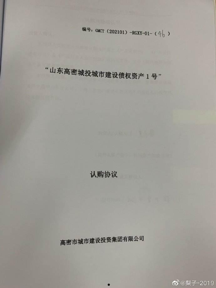 成武文亭城投2021年债权(城投集团新任董事长)