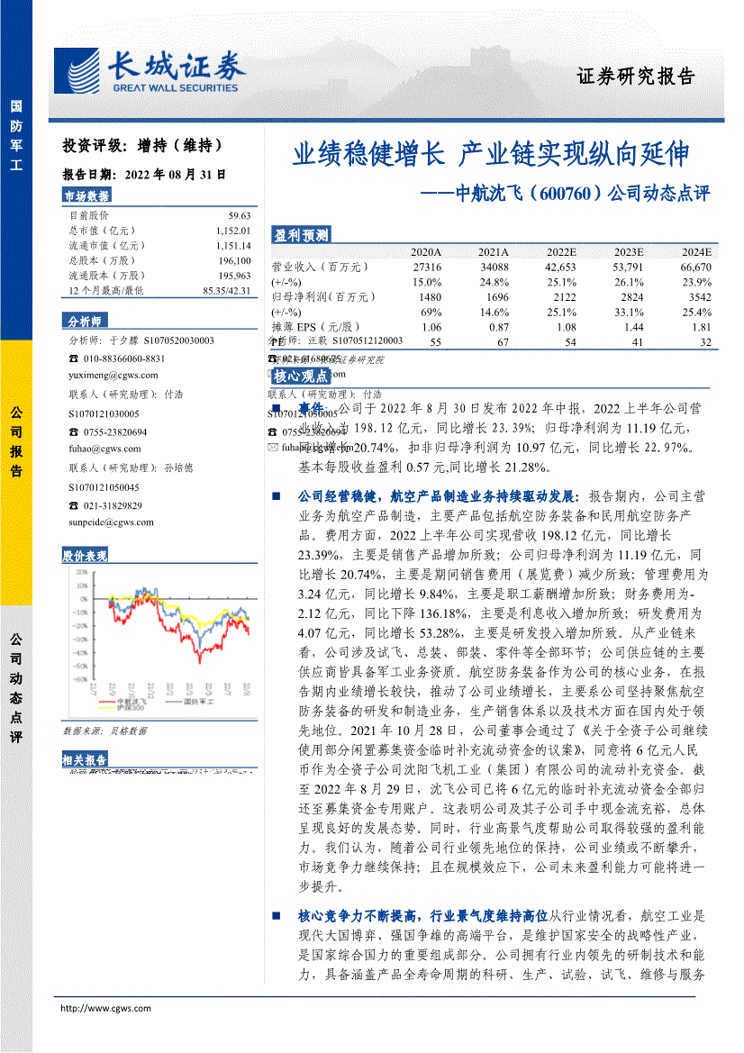 600760股票(600760股票分析)