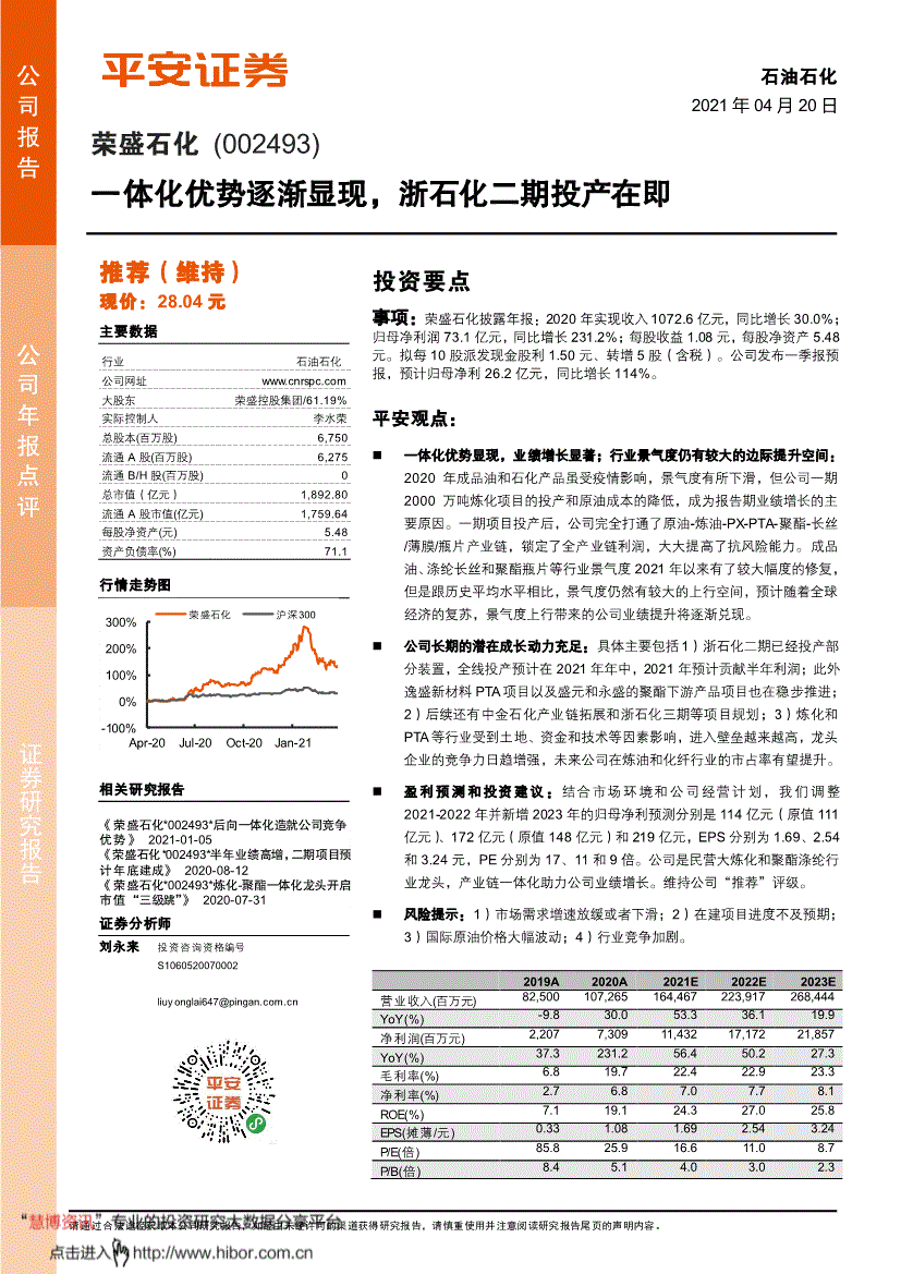 002493荣盛石化(荣盛石化 三期)