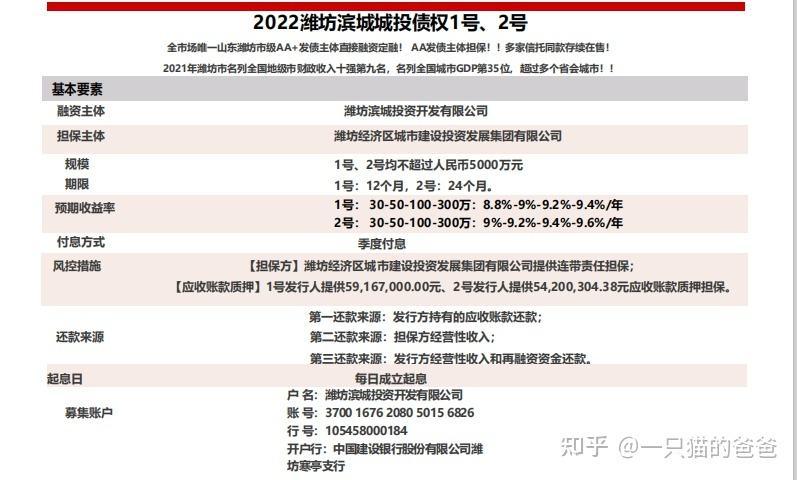 关于山东泰丰2022年债权资产政信定融的信息