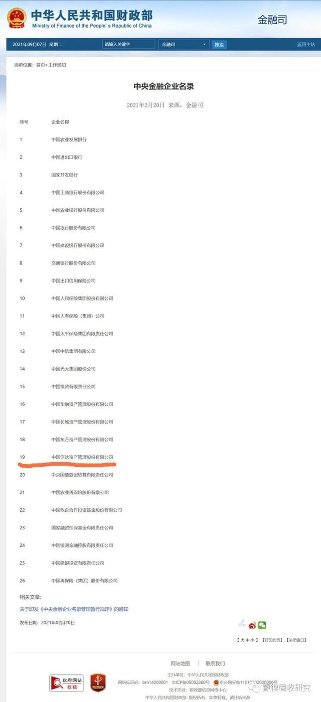 央企信托-210号江苏泰州地级市政信(央企控股信托一览表)