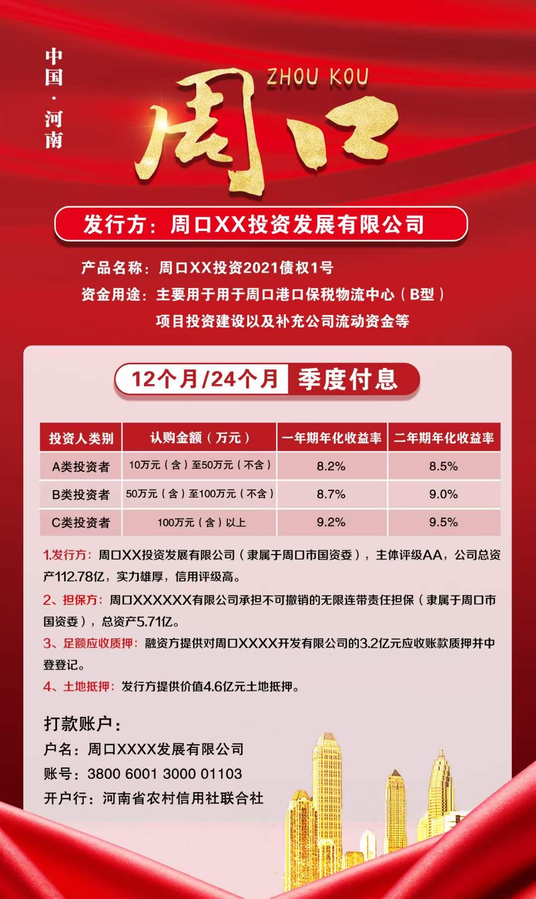 2022年山东潍坊滨海新城城投债权1号、2号的简单介绍